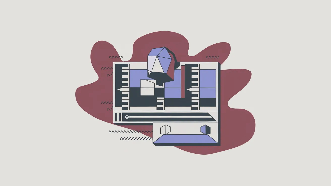 Ilustração editorial de representações visuais compactas para vídeo em IA multimodal