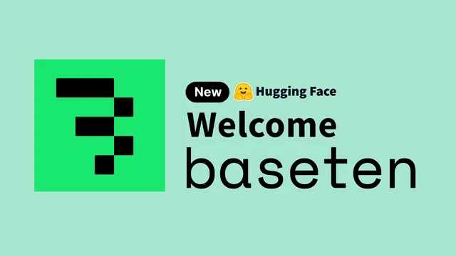 Ilustração mostrando integração entre Baseten e Hugging Face