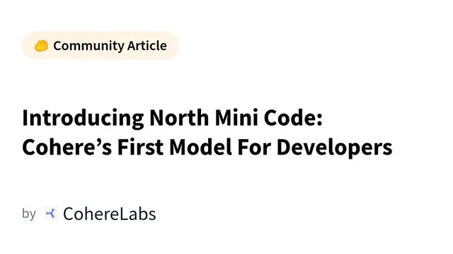 Ilustração editorial representando o lançamento do North Mini Code da Cohere
