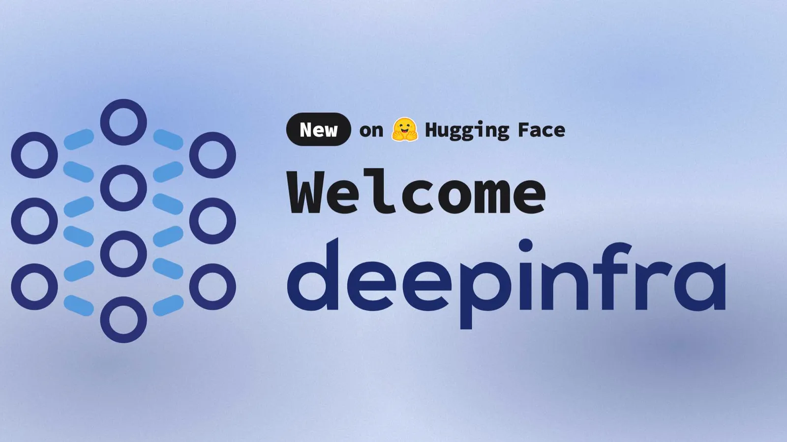 Ilustração editorial mostrando DeepInfra integrado à interface do Hugging Face