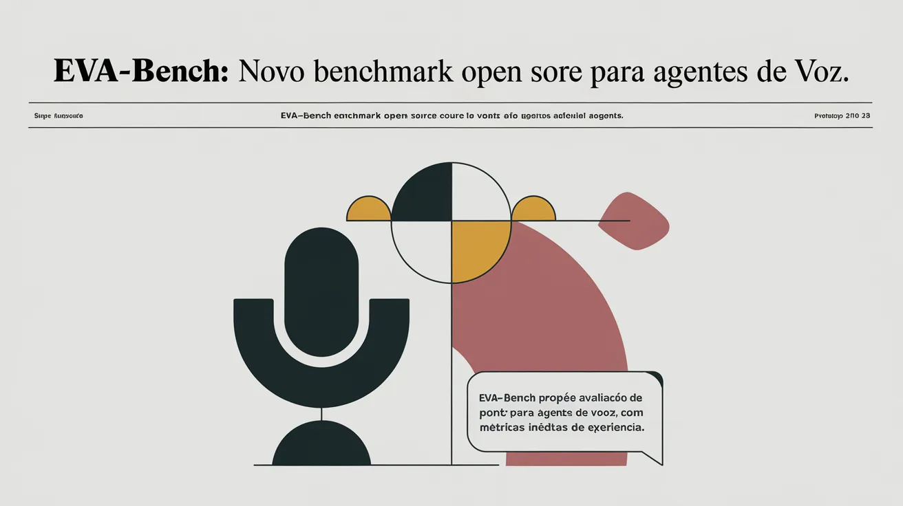 Ilustração conceitual de agentes de voz sendo avaliados em diferentes cenários