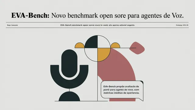 Ilustração conceitual de agentes de voz sendo avaliados em diferentes cenários