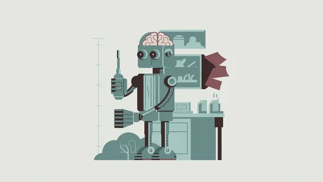 Ilustração editorial de um LLM resistindo ao treinamento por RL