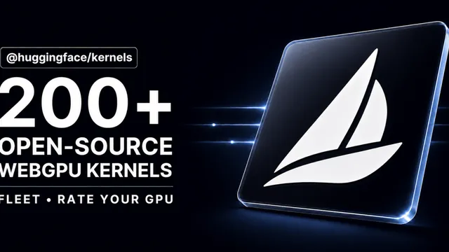 Ilustração editorial de kernels WebGPU operando em navegador