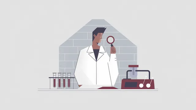 Ilustração editorial sobre IA aplicada à biodefesa