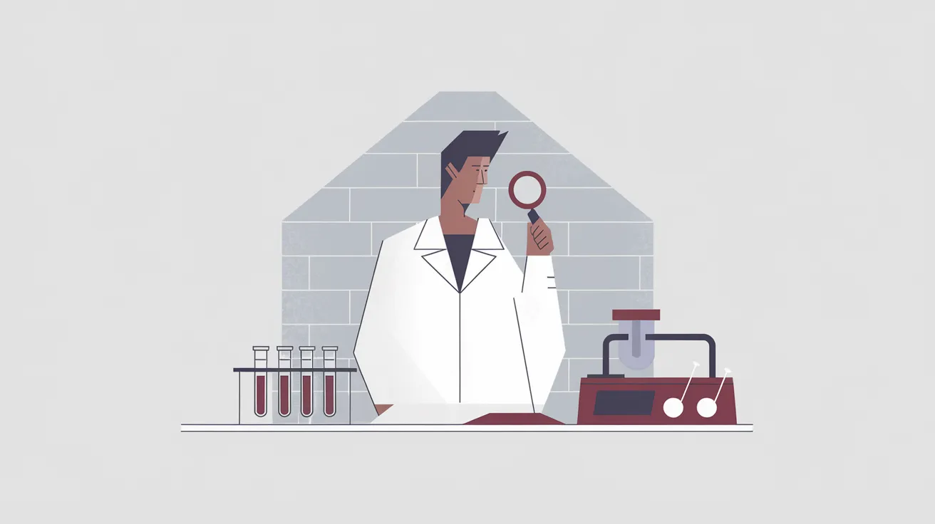 Ilustração editorial sobre IA aplicada à biodefesa