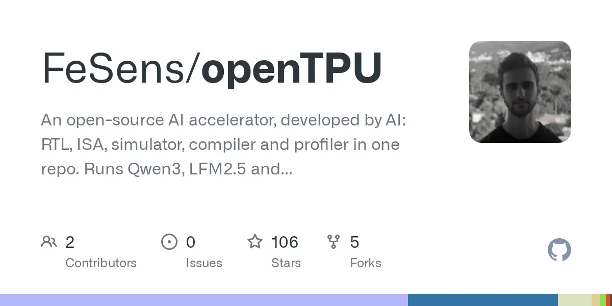 Ilustração editorial de um chip open-source sendo projetado por IA