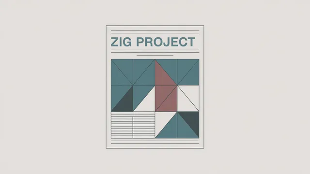 Ilustração editorial sobre código open source e políticas anti-IA no projeto Zig